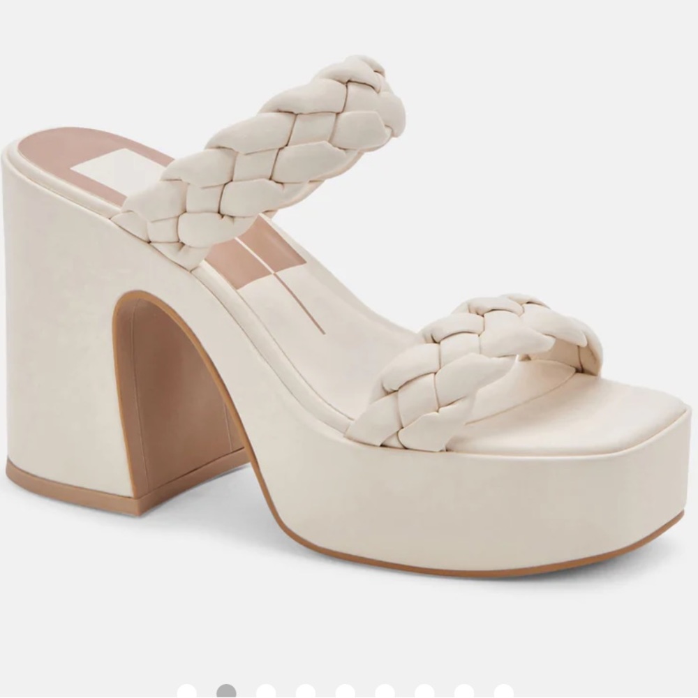New Dolce Vita Ivory Stella Thick Heels